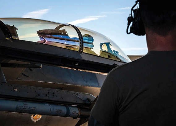 U.S. Air Force Lt. Col. Michael Ress, 309th Fighter Squadron commander, taxis a U.S. Air Force F-16 Fighting Falcon, Feb. 26, 2025, at Luke Air Force Base, Arizona. For decades, these jets have been central to the 56th Fighter Wing’s pilot training program. As Luke AFB transitions its U.S. pilot training exclusively to the F-35A Lightning II, it reinforces the Department of Defense’s commitment to building a more advanced and dominant airpower force. (U.S. Air Force photo by Airman 1st Class Belinda Guachun-Chichay)
