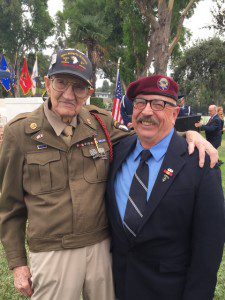 World War II 101st Airborne D-Day vet Henry Ochsner, awarded French Legion of Honor 2017. Photo Reed Saxon
