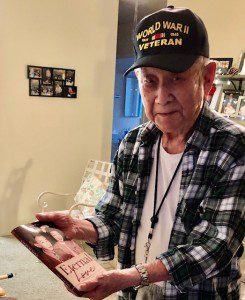 World War II Army Air Force veteran Lou Moore. Photograph by Dennis Anderson